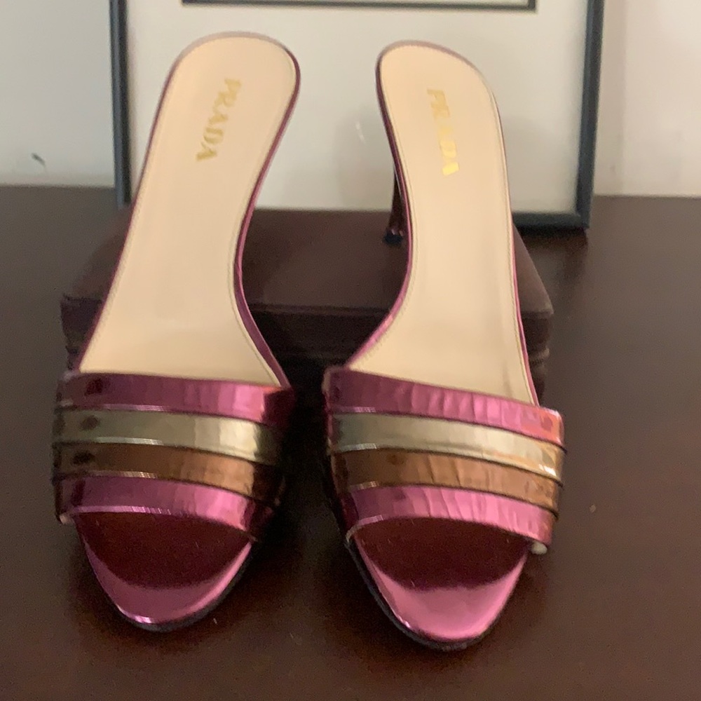 Prada kitten heels.